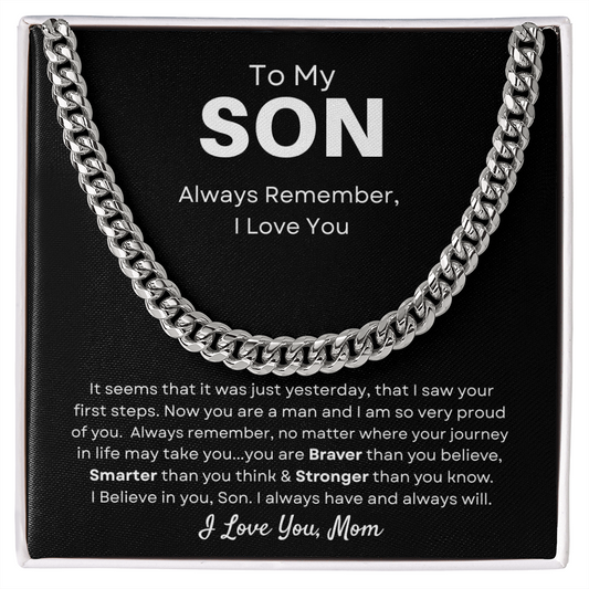 To My Son / Proud Of You (Cuban Link Chain)
