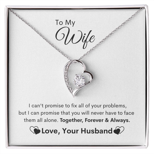 To My Wife / Together, Forever & Always (Forever Love Necklace)