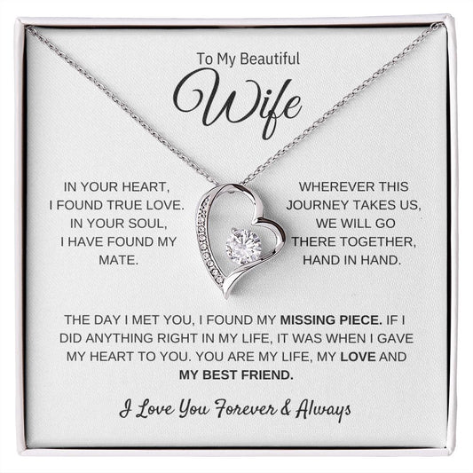 To My Beautiful Wife / I Found True Love (Forever Love Necklace)